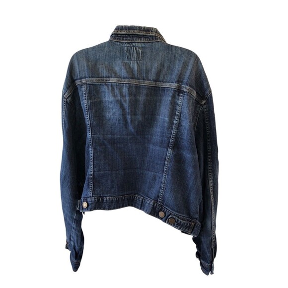 TORRID Women's Plus Size 3 Stretch Denim Trucker Jean Jacket Blue Button Up - Picture 3 of 13